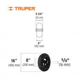 TRUPER 11852 ชุดล้อขนาด 16นิ้ว พร้อมเพลาและลูกปืน (RN)