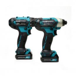 MAKITA CLX224X1 สว่านไขควง 12V COMBO KIT DF333Z + TD110Z พร้อมแท่นชาร์จ + แบต 12V 1.5Ah x2 ก้อน + BOX