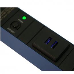 POWER CONNEX PCX-PHTNS-TS06UB02 รางไฟ,ปลั๊กพ่วง ขนาด 6 ช่อง สายไฟยาว 3 เมตร