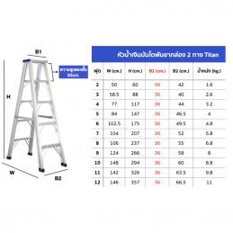 LEOPRO LP07138 บันไดหัวน้ำเงิน 10 ฟุต  2 ทาง หน้ากว้าง (30 cm.) แข็ง มน เบา