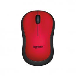 SKI - สกี จำหน่ายสินค้าหลากหลาย และคุณภาพดี | Logitech M221 เม้าส์ไร้สาย ไร้เสียง Wireless 2.4GHz สีแดง