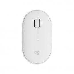 SKI - สกี จำหน่ายสินค้าหลากหลาย และคุณภาพดี | Logitech M350 Pebble เม้าส์ไร้สาย Bluetooth®&Wireless 2.4GHz สีขาว