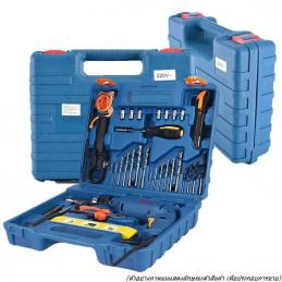Dongcheng(DCดีจริง) DZJ04-13 set ชุดสว่านกระแทก 13 มม. 500W + อุปกรณ์เครื่องมือช่าง 43 ชิ้น