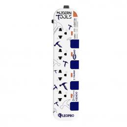 LEOPRO WL4375-3MCTM รางปลั๊กไฟ 4 เต้ารับ 4 สวิทช์ สายไฟยาว 3 เมตร [สีขาว]