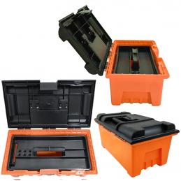TRUPER 19854  กล่องเครื่องมือพลาสติก 16นิ้วx8นิ้วx6.1/2นิ้ว (CHA-14N) (กล่อง 3 ชิ้น)