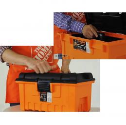 TRUPER 19790 กล่องเครื่องมือพลาสติก 16นิ้วx9นิ้วx8.1/2นิ้ว (CHA-16N) (กล่อง 2 ชิ้น)