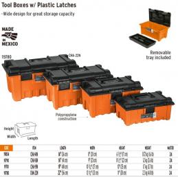 TRUPER 19780 กล่องเครื่องมือพลาสติก 22นิ้วx12.1/2นิ้วx11นิ้ว (CHA-22N)