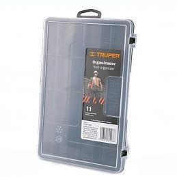 TRUPER 10035 ถาดใส่อุปกรณ์ช่าง 11 ช่อง ขนาด 15x23x3.8 cm. (ORG-11) (กล่อง 6 ชิ้น)