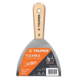 TRUPER 14451 เกียงเหล็กโป๊วสี 5 นิ้ว ด้ามไม้ (ET-5F) (ราคาต่ออัน, ในกล่องบรรจุ 6 อัน)