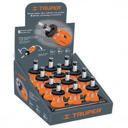 TRUPER 18193 ไขควงด้ามฟรี mini พร้อม ดอกไขควง 12 หัว (DTROM-12) (กล่อง 12 ชิ้น)