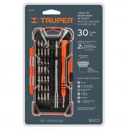 TRUPER 14162 ไขควงสำหรับงานละเอียด พร้อมดอกไขควง 32 หัว (JOY-32) (กล่อง 3 ชิ้น)