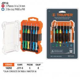 *TRUPER 14202 ไขควงซ่อมนาฬิกา 6 ตัวชุด (JOY-6) (กล่อง 4 ชุด)*