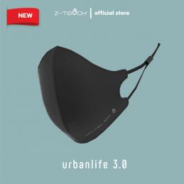 SKI - สกี จำหน่ายสินค้าหลากหลาย และคุณภาพดี | Z-TOUCH URBANLIFE GEN 3.0 หน้ากากฆ่าเชื้อไวรัสและแบคทีเรีย สีดำ #L02 SHADOW BLACK (Free Size)