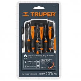 TRUPER 14156 ชุดไขควงซ่อมนาฬิกา 6 ชิ้น แกน 60x150mm. (2.1/4นิ้วx6นิ้ว) [JOY-6L]