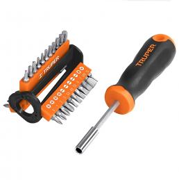 SKI - สกี จำหน่ายสินค้าหลากหลาย และคุณภาพดี | TRUPER 13595 ไขควง+ ดอกไขควง 33 หัว (DMP-33)