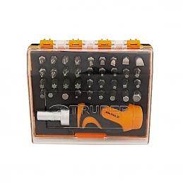 TRUPER 17845 ไขควงด้ามฟรี mini พร้อม ดอกไขควง 37 หัว (DTROM-37)
