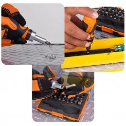 TRUPER 17845 ไขควงด้ามฟรี mini พร้อม ดอกไขควง 37 หัว (DTROM-37)
