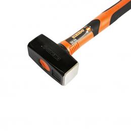 KENDO 25301 ค้อนทุบหิน ด้ามไฟเบอร์หุ้มยาง 1000g