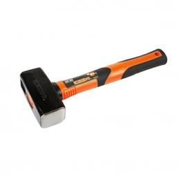 KENDO 25303 ค้อนทุบหิน ด้ามไฟเบอร์หุ้มยาง 1500g