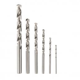 KENDO 11602933 ดอกสว่านเจาะเหล็กสีเงิน ขนาด 2-3-4-5-6-8 mm. 6 ตัวชุด