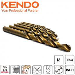 KENDO 11603834 ดอกสว่านเจาะสแตนเลส(โคบอลท์) 6 ตัวชุด 2 - 8mm