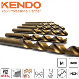 KENDO 11603834 ดอกสว่านเจาะสแตนเลส(โคบอลท์) 6 ตัวชุด 2 - 8mm