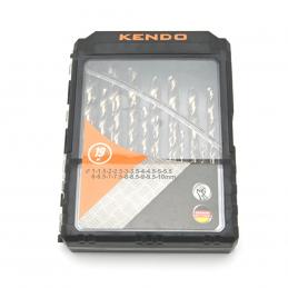 KENDO 11604134 ดอกสว่านเจาะสแตนเลส(โคบอลท์) 19 ตัวชุด 1.5 - 10mm