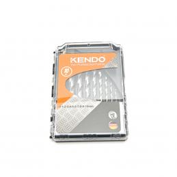 KENDO 11603033 ดอกสว่านเจาะเหล็กสีเงิน ขนาด 1-10 mm. 10 ตัวชุด