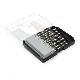 KENDO 11603233 ดอกสว่านเจาะเหล็กสีเงิน 1.5-10 mm. 19 ตัวชุด