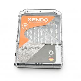 KENDO 11603233 ดอกสว่านเจาะเหล็กสีเงิน 1.5-10 mm. 19 ตัวชุด