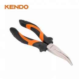 KENDO 10402 คีมปากแหลมงอ (หุ้มยาง) 200mm/8นิ้ว