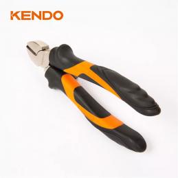 KENDO 10206 คีมปากเฉียง (ชุบโครเมียม/ด้ามหุ้มยาง) 180mm/7นิ้ว