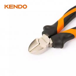 KENDO 10206 คีมปากเฉียง (ชุบโครเมียม/ด้ามหุ้มยาง) 180mm/7นิ้ว