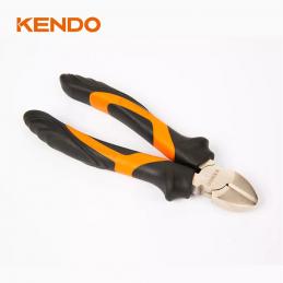 KENDO 10206 คีมปากเฉียง (ชุบโครเมียม/ด้ามหุ้มยาง) 180mm/7นิ้ว