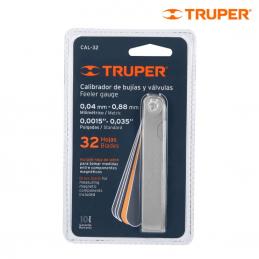 TRUPER 14397 ชุดฟิลเลอร์เกจ 32 ใบ ระยะห่าง 0.04-0.88mm. (CAL-32)