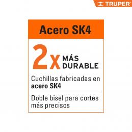 TRUPER 17901 มีดคัตเตอร์อเนกประสงค์ 25 มม ด้ามยาง (CUT-7X) (ราคาต่ออัน ,ในกล่องบรรจุ 6 อัน)