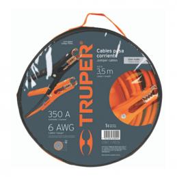 TRUPER 17544 สายพ่วงแบตเตอรี่รถยนต์ยาว 3.5 เมตร ลวดทองแดงยาว 10 mm. (CAP-3506T) (กล่อง 2 ชิ้น)