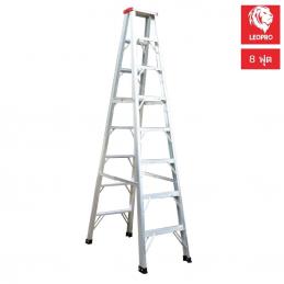 SKI - สกี จำหน่ายสินค้าหลากหลาย และคุณภาพดี | LEOPRO LP07168 บันไดพับ หัวแดงขั้นขากล่อง 2 ทาง 8 ฟุต