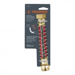 TRUPER 10378 ข้อต่อ+ สปริง ขนาด Inlet: 3/4นิ้ว (M-FLEX) (ราคาต่ออัน ,ในกล่องบรรจุ 6 อัน)