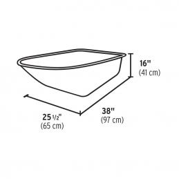 TRUPER 11776 รถเข็นปูน ถาดเหล็ก (สีแดง) (ล้อ+โครง+ตะแกรง) 6.3 ฟุต CAT-60