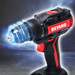 KEYANG DD18BL-W สว่านไขควงไร้สาย 18V. 55NM, หัวจับ 13mm. แบตเตอรี่ 2.0Ah 2 ก้อน แท่นชาร์ต 1 อัน