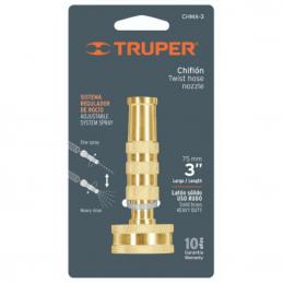 TRUPER 13130 หัวฉีดเกลียวตรงทองเหลือง 3นิ้ว (CHMA-3) (กล่อง 6 ชิ้น)
