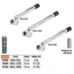 TRUPER 19099 เกจ์วัดลมยางรถ 2 หัว 120 ปอนด์ (MEA-120D)