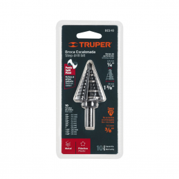 TRUPER 12126 ดอกสว่าน Step Drill สีดำ ขั้นบันได 1/4นิ้ว - 1.3/8นิ้ว, 10 ขั้น [BES-10]