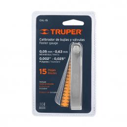 TRUPER 14396 ฟิลเลอร์เกจ 26 แผ่น 0.04-0.63mm [CAL-26]