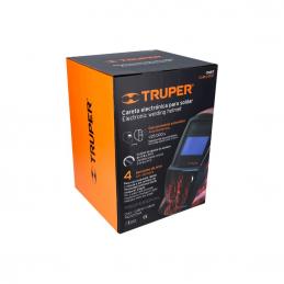 TRUPER 17457 หน้ากากเชื่อม แบบสวมหัวปรับแสงอัตโนมัติ ปรับได้ 4 ระดับ Shade color 5-8 และ 9-13 แบตเตอรี่ CR2450-LI x2 ในชุด/แผงโซลาร์เซลล์/เลนส์ป้องกัน3ชิ้น [CAREL-913F]