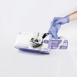 SKI - สกี จำหน่ายสินค้าหลากหลาย และคุณภาพดี | SRITRANG GLOVE NITRILE EL VIOLET กล่องสีม่วง - ไม่มีแป้ง #S-DNOFEOG (ลัง 10กล่อง, 1 กล่องมี 100ชิ้น)