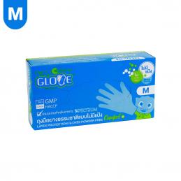 SKI - สกี จำหน่ายสินค้าหลากหลาย และคุณภาพดี | IM GLOVE OCEAN BLUE ถุงมือยางธรรมชาติ กล่องสีฟ้า เนื้อถุงมือสีฟ้า - ไม่มีแป้ง #M (ลัง 10กล่อง, 1 กล่องมี 100ชิ้น)