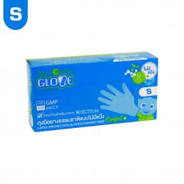 SKI - สกี จำหน่ายสินค้าหลากหลาย และคุณภาพดี | IM GLOVE OCEAN BLUE ถุงมือยางธรรมชาติ กล่องสีฟ้า เนื้อถุงมือสีฟ้า - ไม่มีแป้ง #S (ลัง 10กล่อง, 1 กล่องมี 100ชิ้น)