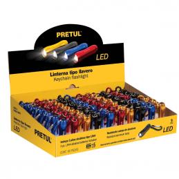 PRETUL 26003 ไฟฉายพวงกุญแจอลูมิเนียมพร้อมแบตเตอรี่ LR41 [LINA-LL]